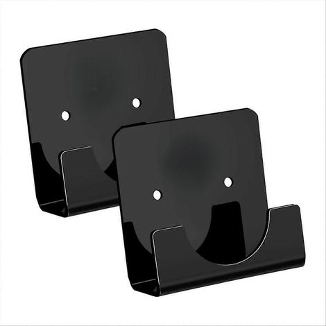 Support de tringle à rideau de douche en acrylique (2 pièces), fixation murale carrée, A (1/5)
