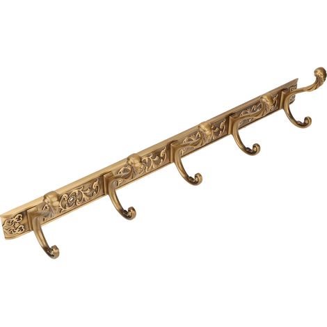 Porte-manteau mural en aluminium vintage, crochet de porte à fixer derrière la porte pour suspendre manteaux, chapeaux et vêtements, quincaillerie économique d'espace (1/5)