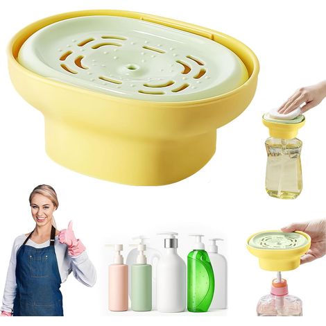Distributeur de détergent portatif avec pompe doseuse - Anti-goutte et séchage rapide, compatible avec plus de 99 % des détergents, pour évier/buanderie-AquaForge (1/5)