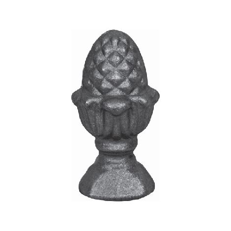Deco Fer Forge – Pigne en fer forgé à souder – Dimensions 85mm x Ø40mm – Livrée brute, prête à peindre – Décoration intérieure et extérieure (1/2)