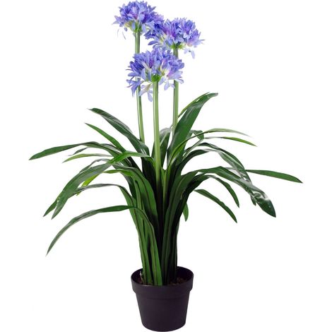 90cm Blue Flower Artificial Blossom Plant Agapanthus with pot (1/2)