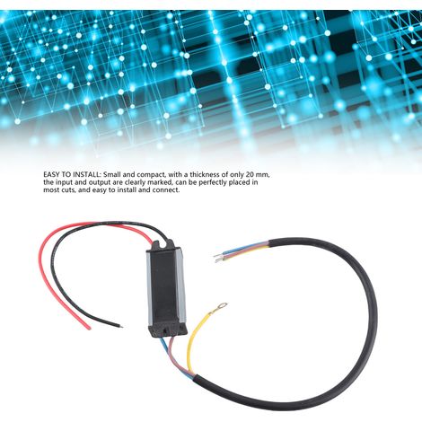 300 mA IP65 LED-Netzteil – Transformator für G4-, MR11- und MR16-Lampen – AC 95–265 V, DC 24–42 V (1/5)
