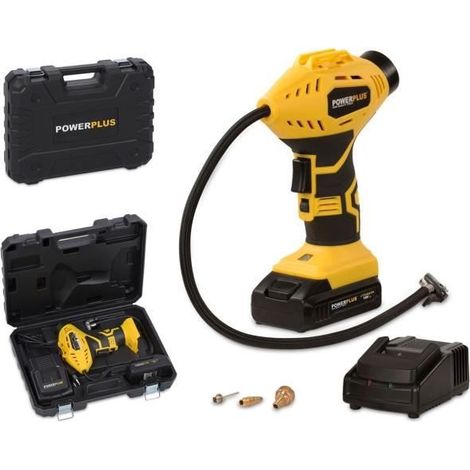 Akku Luftpumpe Reifen Handkompressor Fahrrad Schlauchboot Ball 18V (1/5)