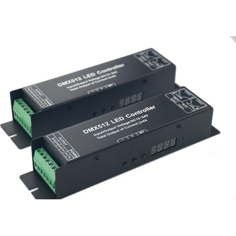 New DMX512 decoder with display, 3-channel RGB decoder, 3CH4A