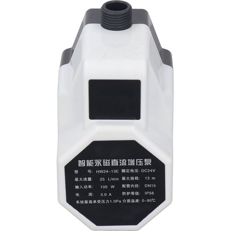 Pompe de surpression étanche IP56, puissance 100W, hauteur de refoulement 13m, pompe de circulation d'eau domestique 24V, prise standard britannique, 100-240V. (1/5)