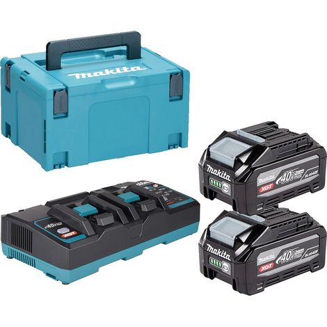 Kit énergie XGT Makita 1911D8-0 - 40Vmax Li-ion 2x 4,0 Ah BL4040F (1/5)