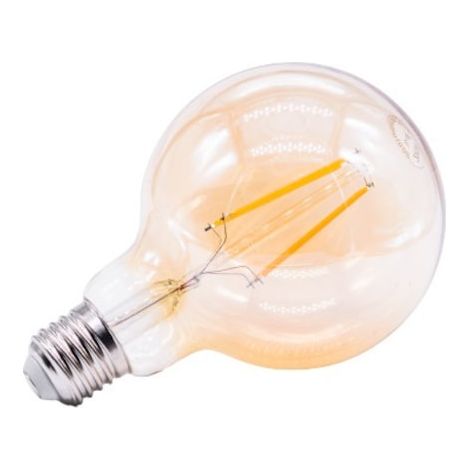 Vintage G95 LED-Lampe, bernsteinfarben, 8 W, 960 Lumen, warmweißes Licht (2700 K), umweltfreundlich, Energiesparmodus (1/5)