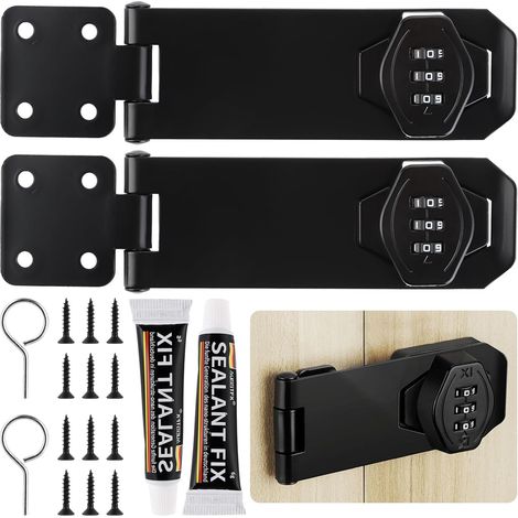 2 Pcs Serrure à Combinaison de Meubles 5 Pouces (1/5)