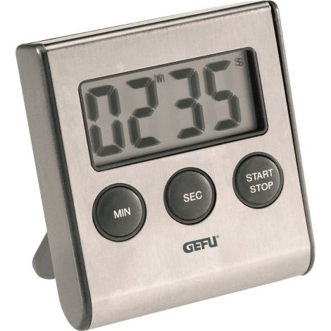 GEFU CONTARE Temporizador digital para cocina Negro, Acero inoxidable (1/2)