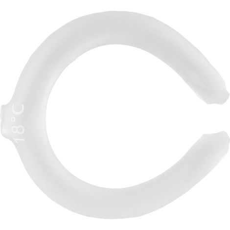 Tour de cou rafraîchissant et réutilisable pour l'été, blanc. (1/5)