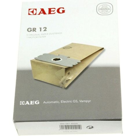 Aeg - staubsauger beutel orig gr12 vampyr 500/600 set 5 + 1 - 8996689012533 - 7321421868462