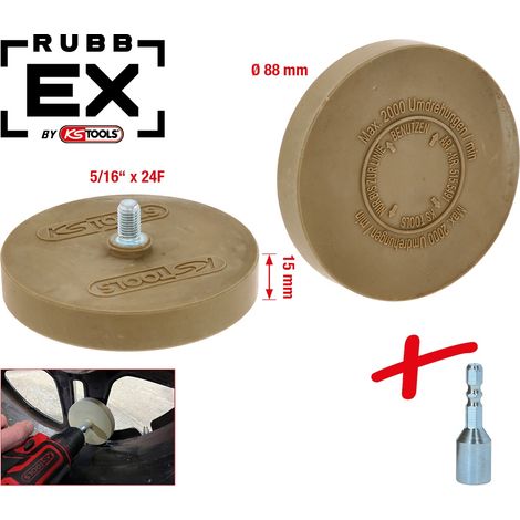 KS Tools Gummi-Radierteller für matte Lacke, 88 mm (1/5)