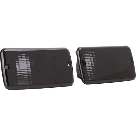 Optique de Clignotant Avant pour Jeep Wrangler TJ 1997-2006 - Boîtier de Feu de Bumper Noir, Cache de Lampe 55055020AE, Pièce de Remplacement (1/5)
