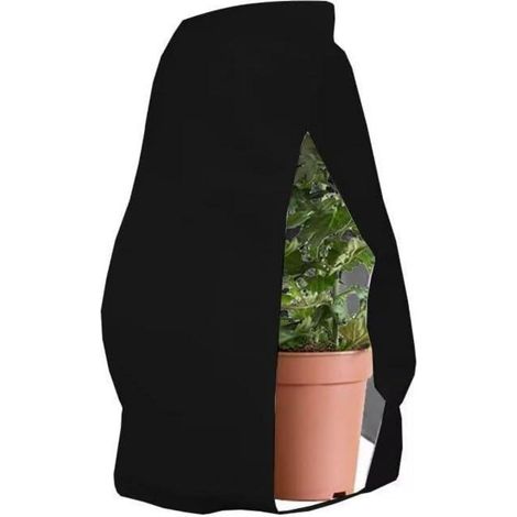 Winterschutzhaube für Pflanzen, atmungsaktiv, reißfest, 80x120cm Schwarz (1/5)