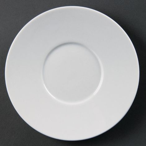 Soucoupes Élégantes Whiteware 148mm (Lot de 12) - Ref CD737 - Olympia (1/5)