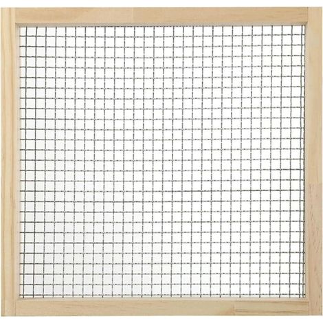 Vielseitiges, manuelles Gartensieb aus Edelstahl, geeignet zum Sieben von Kompost, Blumenerde, Sand, Kieselsteinen und Erde – Öffnung: 8 mm × 8 mm (1/5)