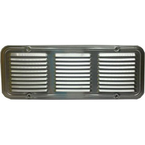 Griglia aerazione alluminio 14x36 con rete metallica ventilazione aria ariazione (1/4)