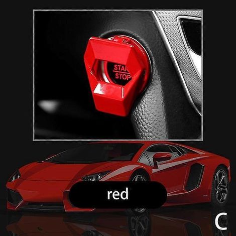 pièce - Accessoire de protection autocollant décoratif pour bouton-poussoir de démarrage/arrêt moteur à une touche (intérieur de voiture) (1/5)