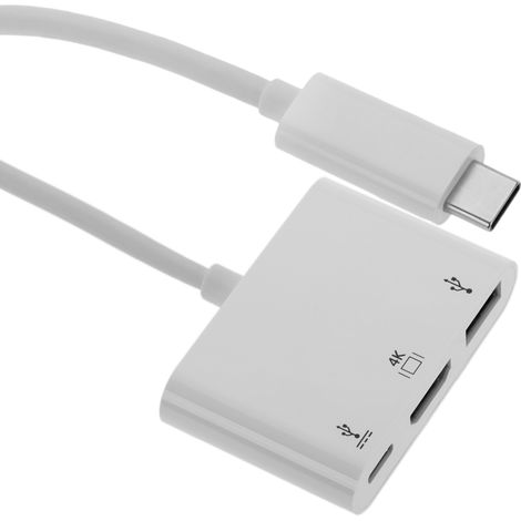 BeMatik - Hub USB 3.0 Type C Multiport USB Type C USB 3.0 Type A et HDMI 4K (1/5)