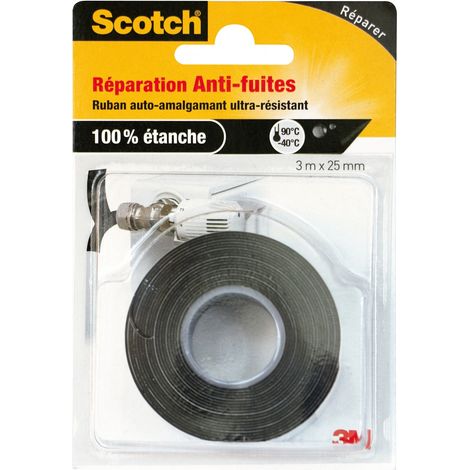 Cinta de reparación SCOTCH, una cara L.3 mx l.25 mm negra SCOTCH