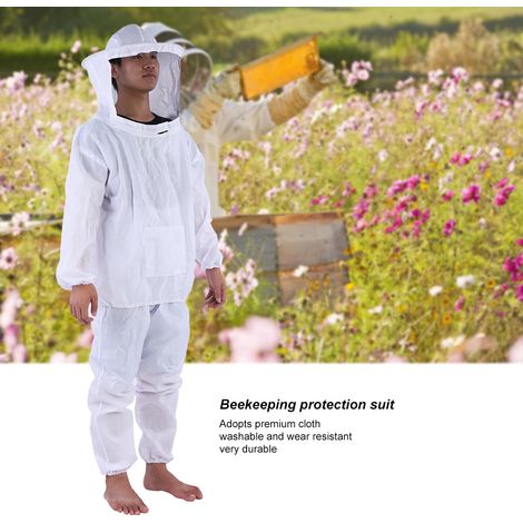 Professioneller Imkeranzug, Jacke mit Kapuze und Hose, komplette Schutzausrüstung für Imker, Schutzanzug gegen Stiche. (1/5)