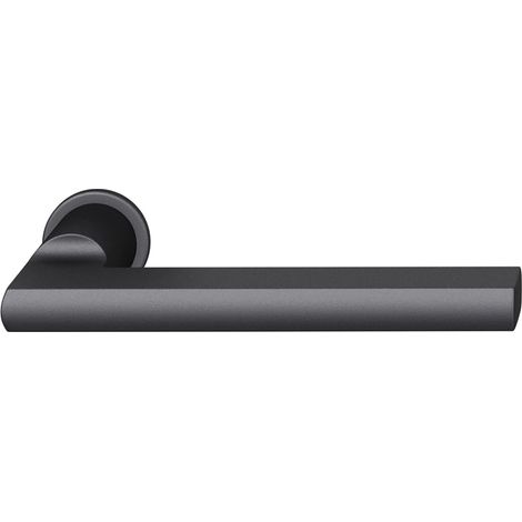 FSB Steckgriff 15 1035 auf Mini-Rosette, Türstärke 39-48 mm, Aluminium schwarz (1/4)