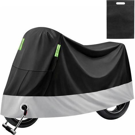 Bache Moto Exterieur Etanche XXL,Housse Moto Exterieur Impermeable,Couverture Accessoire Motos pour Scooter Mobylette(245x105x125cm) (1/5)