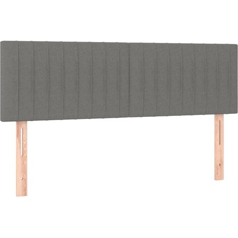 Maison Exclusive - Kopfteile Dunkelgrau 144x5x78/88 cm Stoff