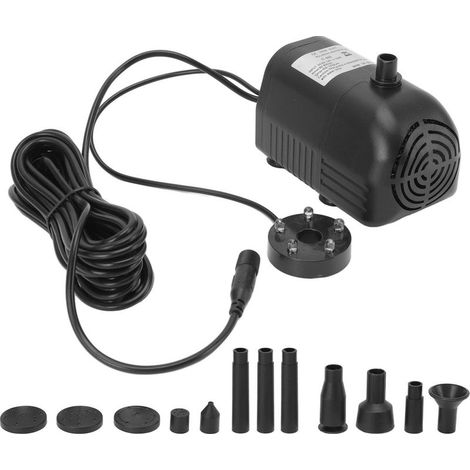 Pompe à eau solaire submersible en ABS, fontaine décorative sans balais avec éclairage pour jardin, 6-24 V CC (1/5)