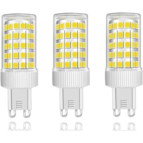 Lot de 3 Ampoules LED G9 10W Équivalent Halogène 150W, 86 LED, 1000Lm, Angle de faisceau 360°, Ultra Lumineuses, AC220-240V, Non Dimmable, Blanc Froid 6000K (1/4)