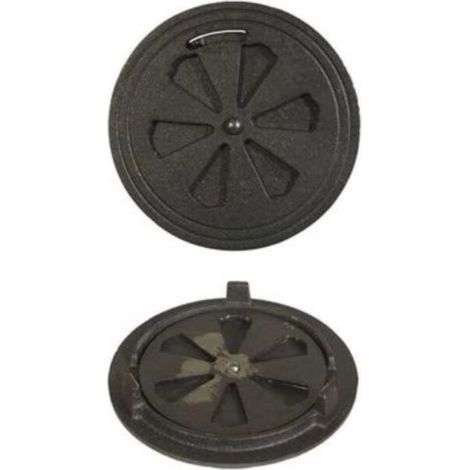 Grille d'aération reglable en fonte diamêtre 15cm - TORBEL