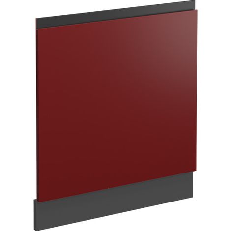 Panel frontal R-Line, Rojo, 59.6 cm En forma de J, sin encimera, Vicco