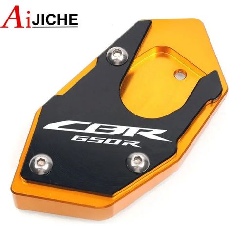 (CBR650R-Gold) Extension de béquille latérale CNC pour moto, compatible avec HONDA CB650R CBR650R 2019-2023 maxpower (1/2)