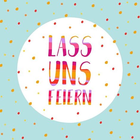 Braun & Company Servietten Lass uns feiern, 33 x 33 cm 20er Pack Tischservietten