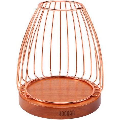 Koonan 1 rose gold metal filter coffee holder, packaged in an OPP bag (1/5)