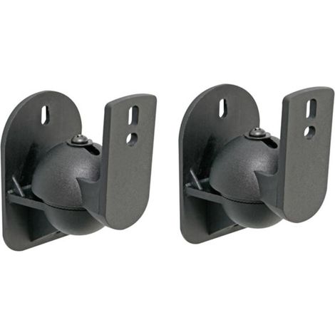 Velleman Kompakte und stabile Wandhalterung für Lautsprecher, 2 Stück, inkl. Befestigungsschrauben, maximale Belastbarkeit 3,5 kg, Maße 6 x 3 cm, geringes Gewicht von nur 0,07 kg, ideal für kleine