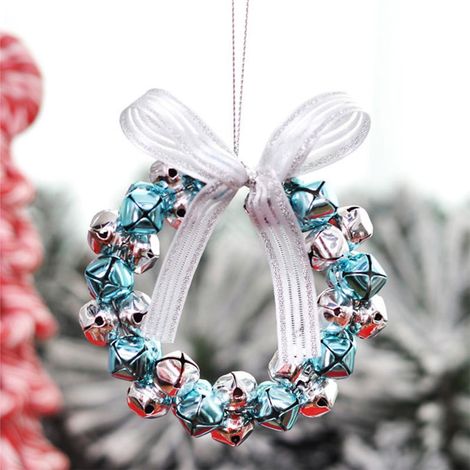 Guirlande Lumineuse - Couronne De Noël Artificielle - Pour Porte Fenêtre Intérieur Extérieur - 15 X 10 Cm - 1 Pièce (1/5)