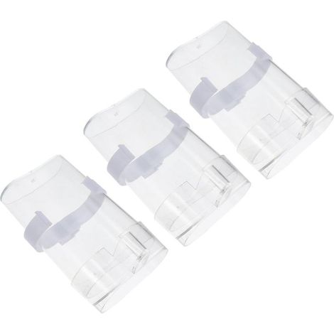 Distributeur d'eau Automatique 3 Pièces en Plastique Blanc Facile à Nettoyer pour Oiseaux pour Cage à Oiseaux et Perroquets (1/4)
