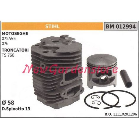 Segmentos cilindro pistón STIHL motor motosierra 075AVE 076 012994
