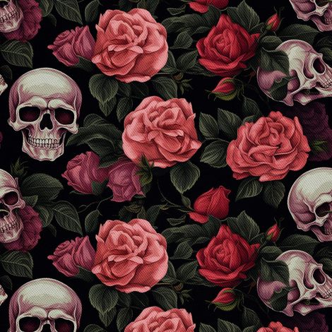 Tela decorativa para exteriores Oxford - Motivo de calavera I DX4225 (1/5)