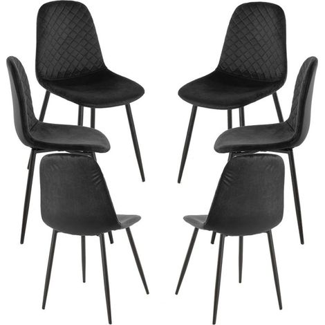 Packs Sillas Comedor - Pack 6 Sillas Boide - Negro (1/4)