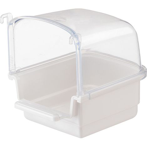Ferplast RIO 1  Bain pour canaris, petits oiseaux et oiseaux exotiques. Variante RIO 1  - Misure: 14 x 12 x h 13 cm - Coloris assortis