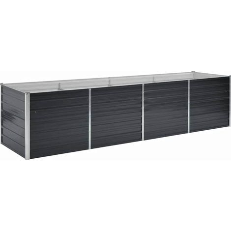 Maison Exclusive - Letto Rialzato Giardino Antracite 320x80x77 cm Acciaio Zincato (1/5)
