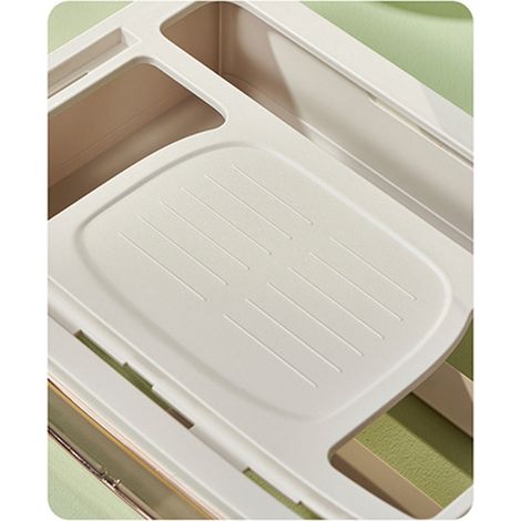 Boîte de rangement pour routeur, multi-trous, démontable, plastique anti-chute, gestion des câbles, blanc, 3 niveaux (1/5)