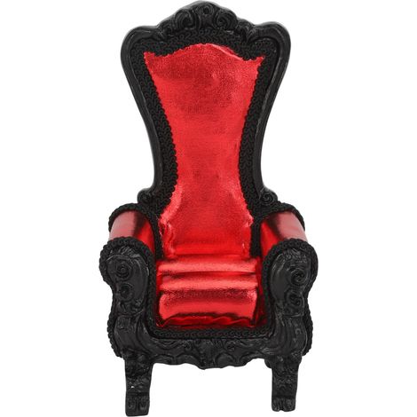 Support à Bijoux en Forme de Canapé Rouge Résine Porte-Bagues Boucles d'Oreilles Décoration Vitrine 16x8.5x6.5cm (1/5)