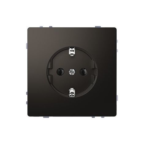MERTEN ANTHRACITE CAISSE DE PRISES AVEC COSSES SANS VIS MEG2301 6034