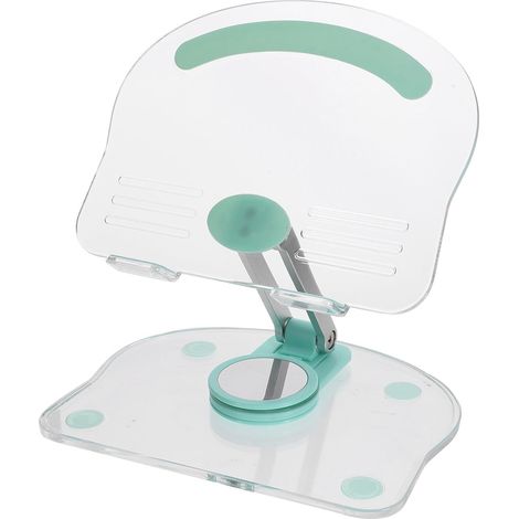 Support Pliable Léger et Stable pour Tablette de Bureau en Acrylique Porte-tablettes Rotatif pour Usage Quotidien Bureau (1/5)