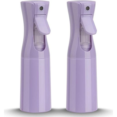 Flacon pulvérisateur à brume fine de 200 ml (violet, lot de 2) – idéal pour les salons de coiffure, les barbiers, l'entretien des plantes, les soins de la peau et le nettoyage.