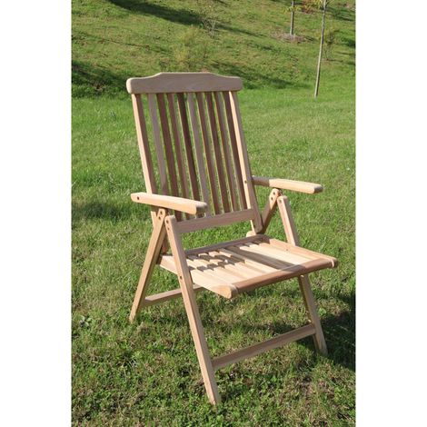 Teak Klappsessel Natur Klappstuhl Gartenstuhl Holzstuhl Gartensessel Campingstuhl (1/4)