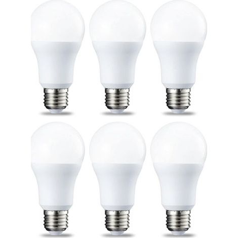 Confezione da 6 lampadine LED, attacco a vite E27, 12W (equivalente a 120W), luce bianca fredda, non dimmerabili (1/3)